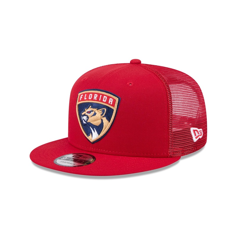 Florida Panthers Team Tag 9FIFTY Trucker Hat One Size