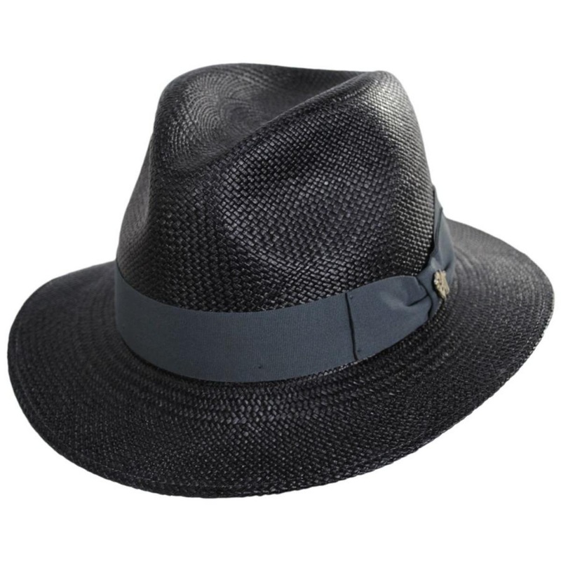 Jacques Panama Safari Fedora Hat BLACK S