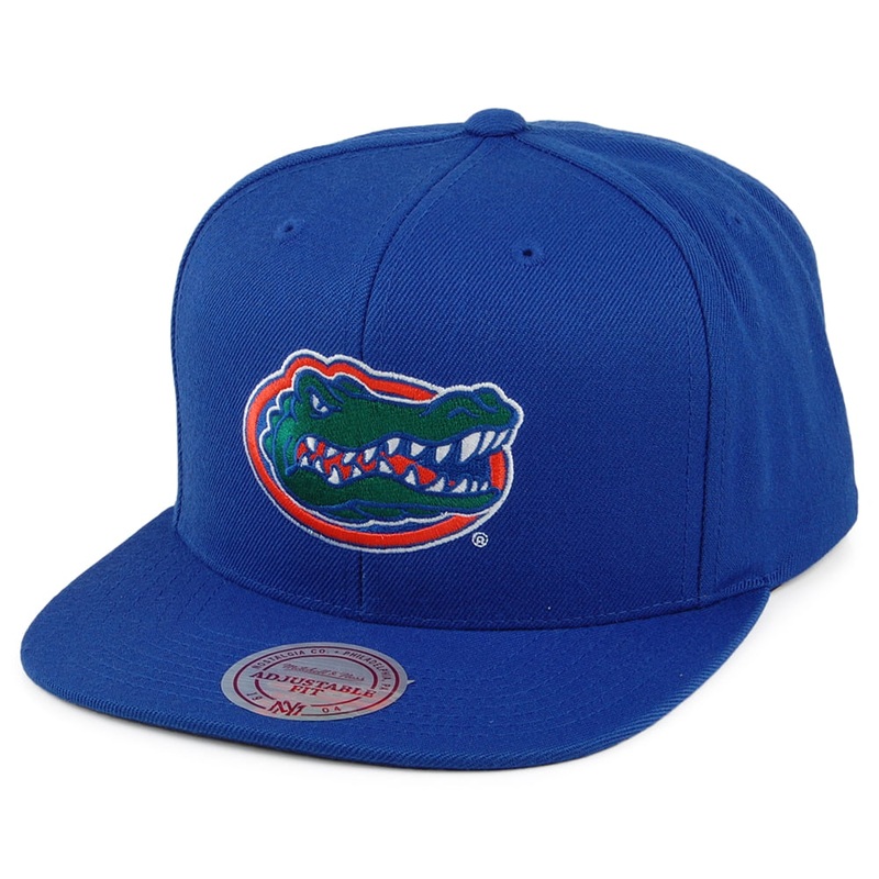 Mitchell & Ness Florida Gators Snapback Cap – Core Wool Solid – Blue Adjustable