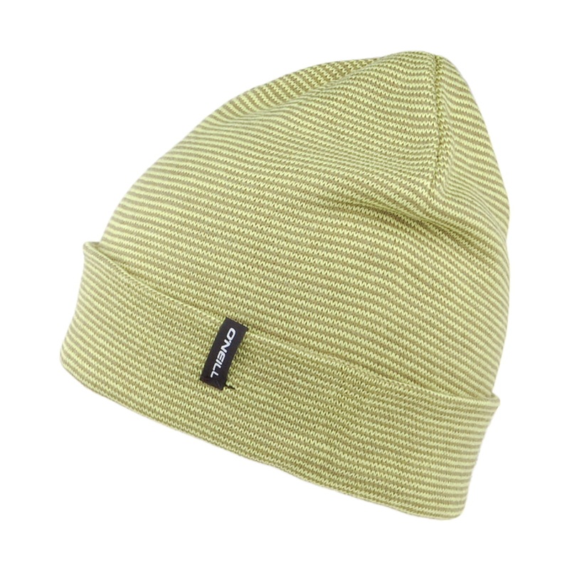 O’Neill Hats All Year Stripe Beanie Hat – Green 1-Size