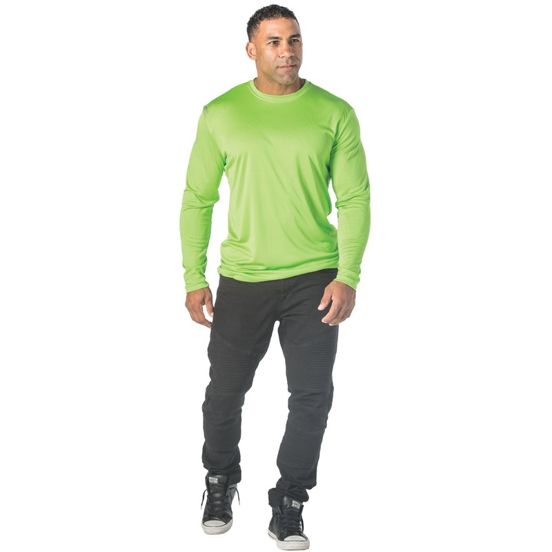 Reebok Marathon Long Sleeve Performance Shirt 7126 Heather Charcoal XS