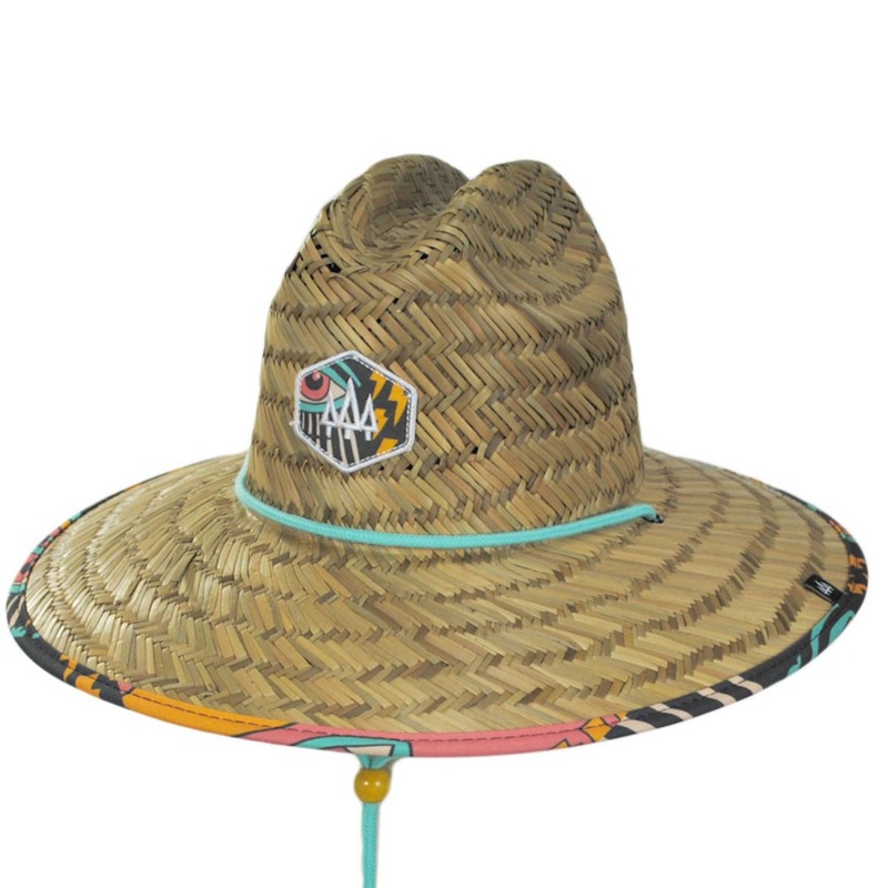 Youth Lucy Rush Straw Lifeguard Hat NATURAL YOUTH