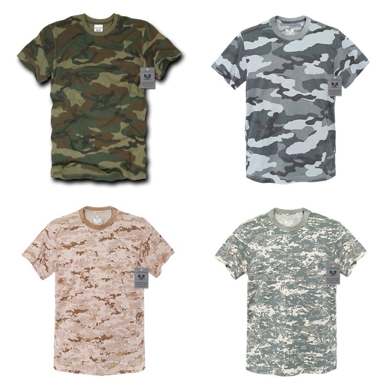 Camo T-Shirt, Camouflage Military Shirt, 100% Cotton – Rapid Dominance R38 ACU Camo S
