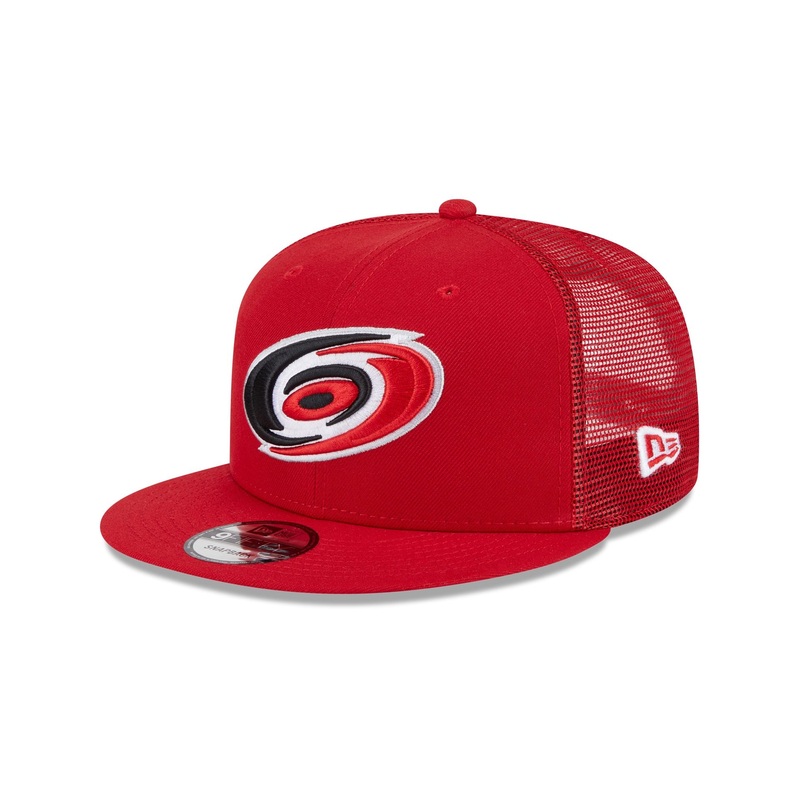 Carolina Hurricanes Team Tag 9FIFTY Trucker Hat One Size