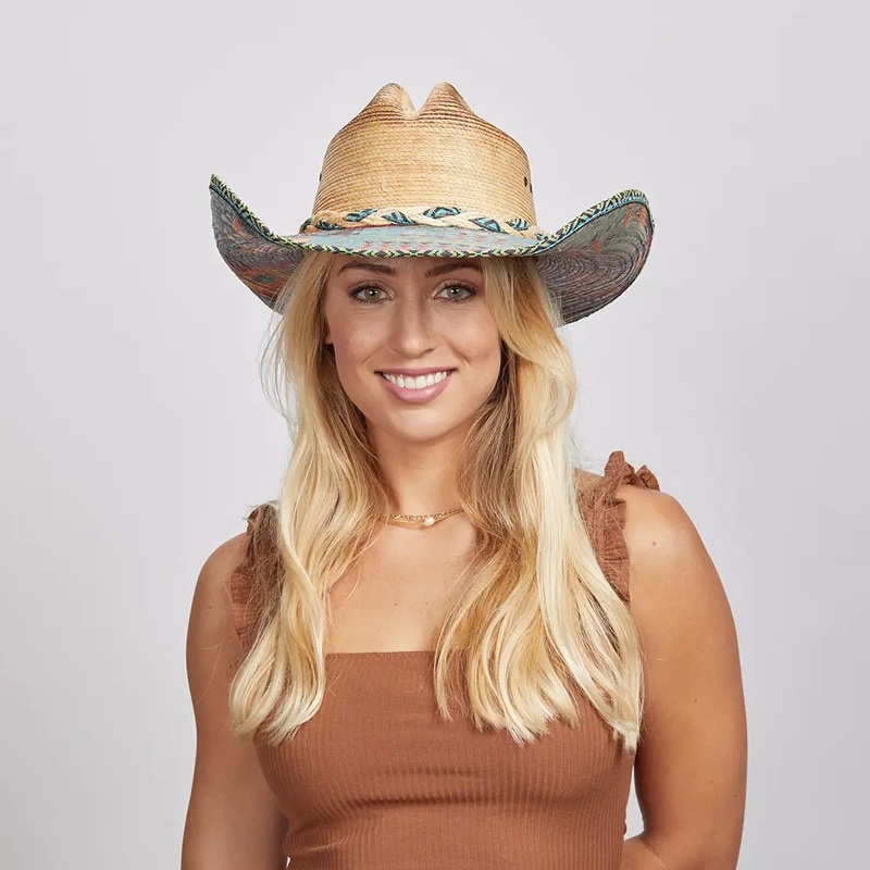 Cassius | Womens Straw Cowgirl Hat Natural SM
