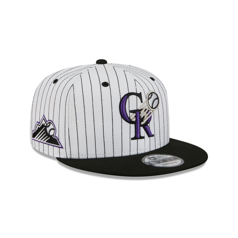 Colorado Rockies Deceptor Pinstripe 9FIFTY Snapback Hat One Size