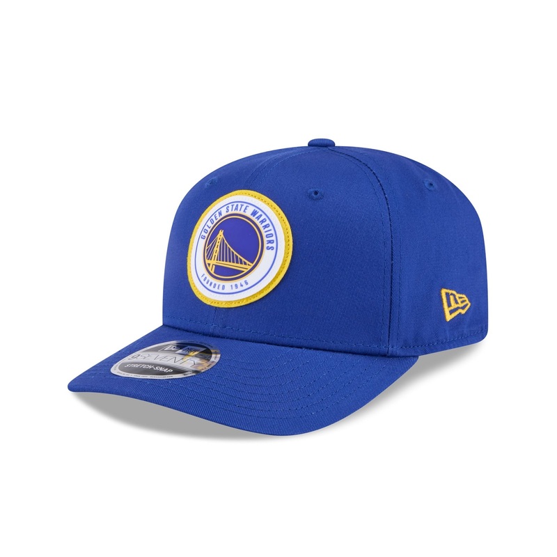 Golden State Warriors Circle Patch 9SEVENTY Stretch-Snap Hat One Size
