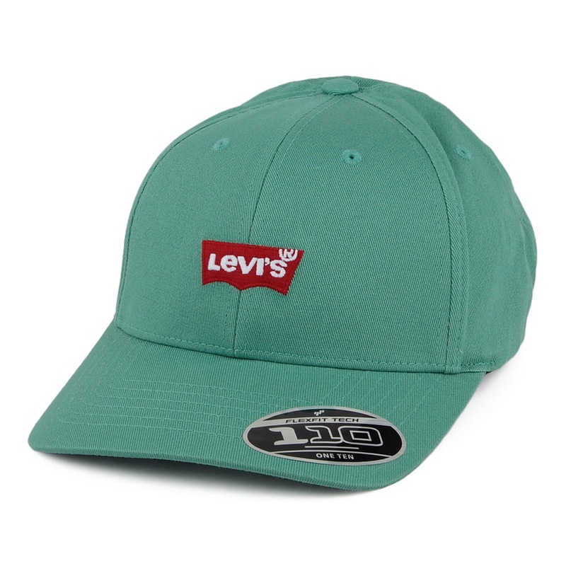 Levi’s Hats Mid Batwing Denim Baseball Cap with Blank Tab – Mint Adjustable