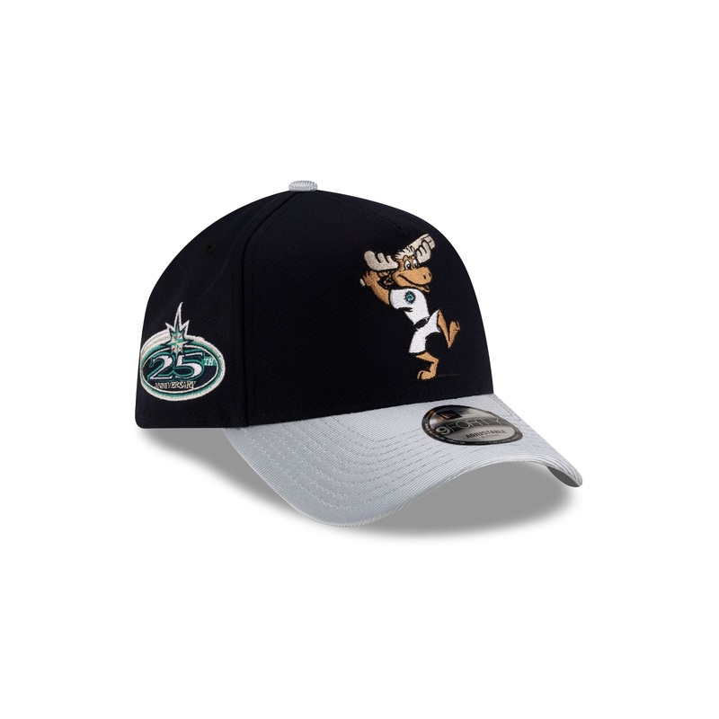 Seattle Mariners Mascot Navy 9FORTY A-Frame Snapback Hat One Size