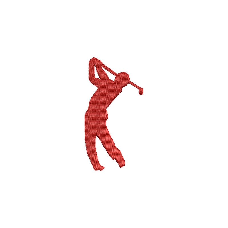 Silhouette of Golfer Swing Default Title One Size