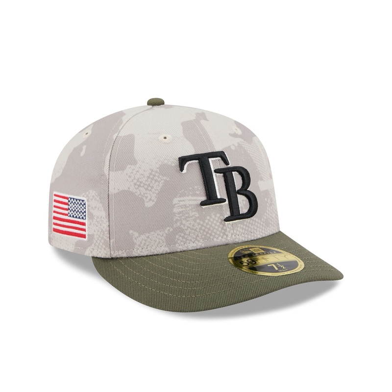Tampa Bay Rays Armed Forces Day 2025 Low Profile 59FIFTY Fitted Hat 7