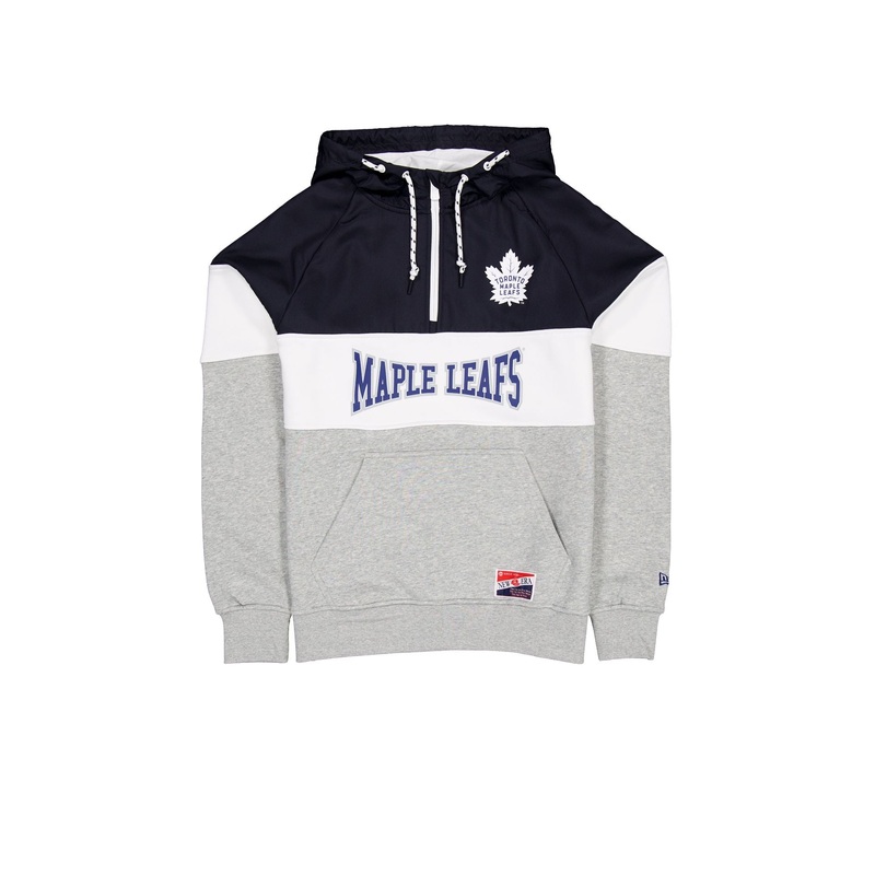 Toronto Maple Leafs Throwback Color Block Hoodie S
