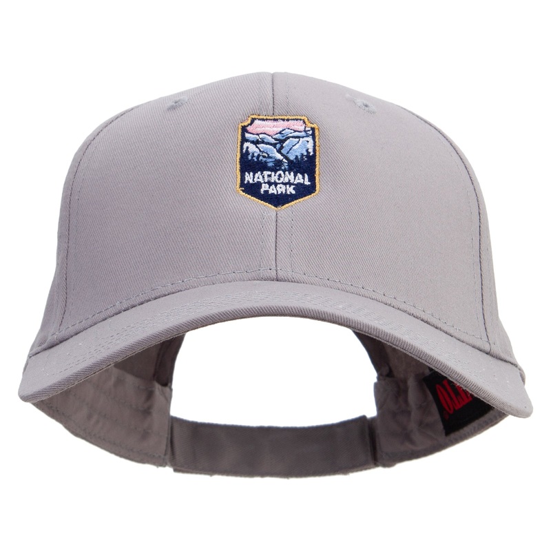 Wild National Landmark Logo Embroidered Low Profile Cap Grey One Size