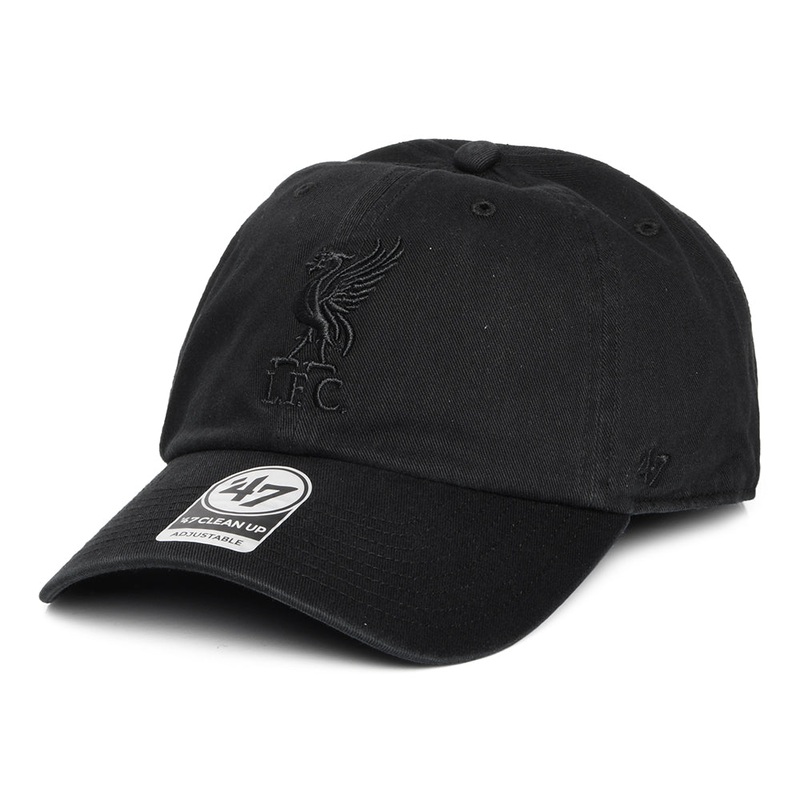 47 Brand Liverpool FC Baseball Cap – Clean Up – Black Adjustable