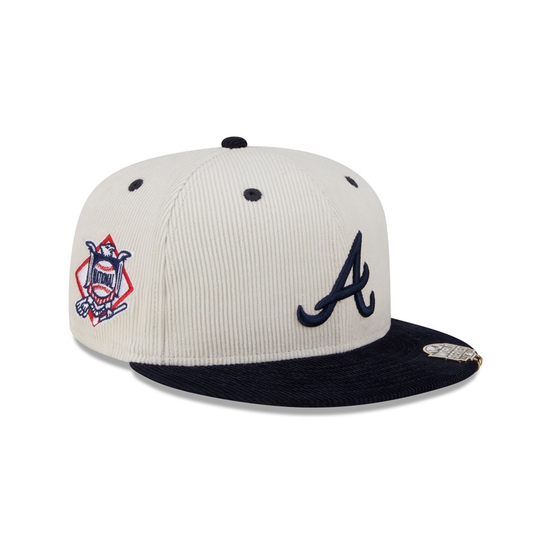 Atlanta Braves Two Tone Cord 59FIFTY Fitted Hat 7