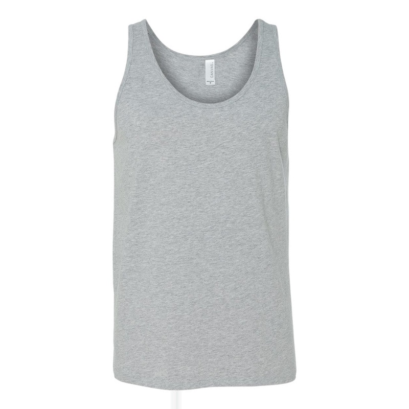 BELLA+CANVAS 3480CVC Unisex Heather CVC Tank Solid White BLend XS
