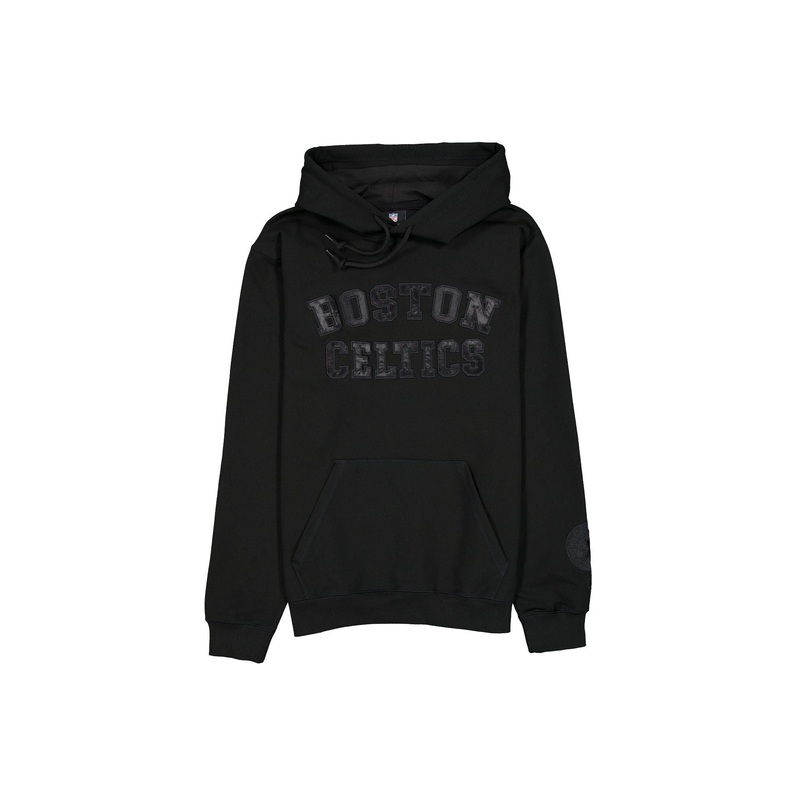 Boston Celtics Black on Black Logo Select Hoodie S