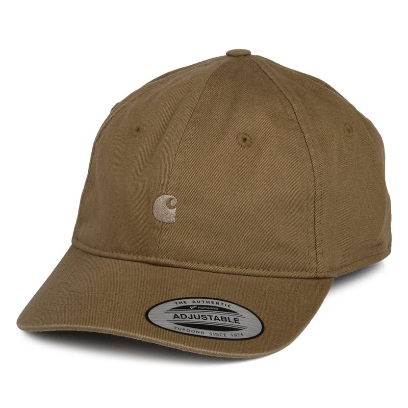 Carhartt WIP Hats Madison Logo Baseball Cap – Dark Sand Adjustable