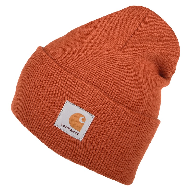 Carhartt WIP Hats Watch Cap Beanie Hat – Burnt Orange 1-Size