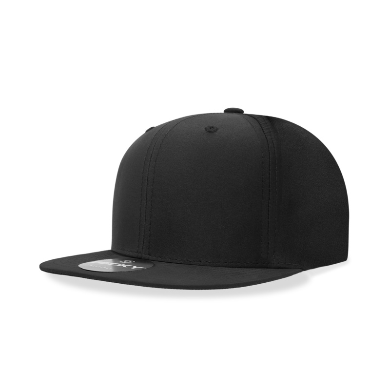 Decky 6223 6 Panel High Profile Structured Performance Snapback Black