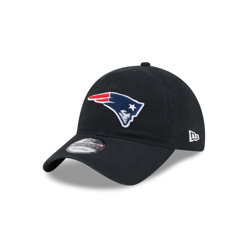New England Patriots Black 9TWENTY Adjustable Hat One Size