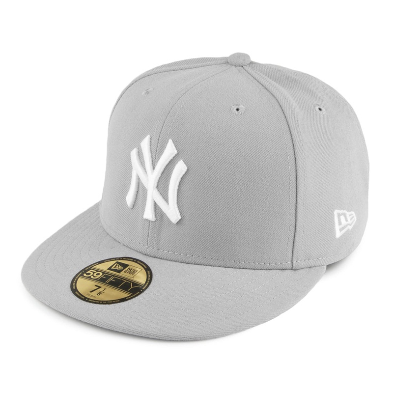 New Era 59FIFTY New York Yankees Baseball Cap – MLB League Essential – Grey 6 7/8