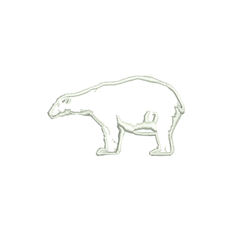 Polar Bear Outline Symbol Default Title One Size