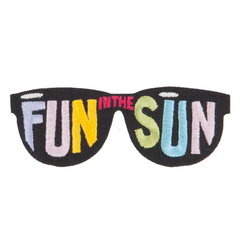 Summer Season Patches Black One Size