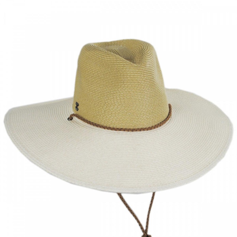 Suze Braided Toyo Straw Aussie Hat NATURAL/IVORY ONE SIZE FITS MOST