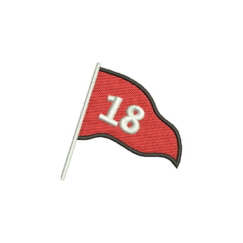 18th Hole Flag for Golf Default Title One Size