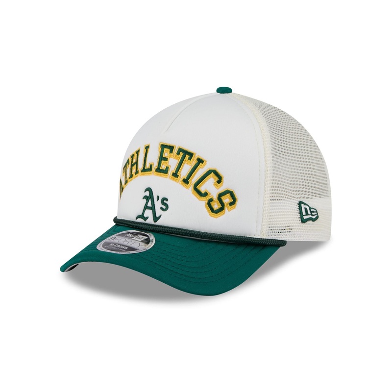 Athletics Chrome Arch 9FORTY M-Crown A-Frame Trucker Hat One Size
