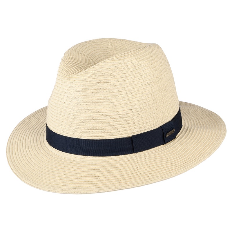 Barts Hats Aveloz Toyo Straw Fedora Hat – Natural S