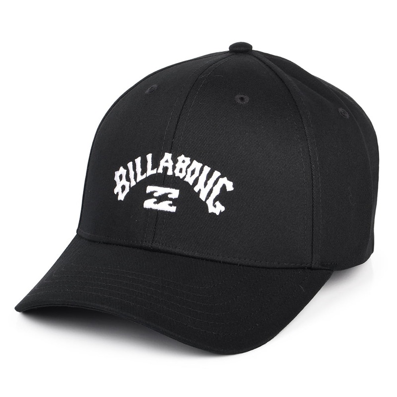 Billabong Hats Arch Cotton Snapback Cap – Black Adjustable