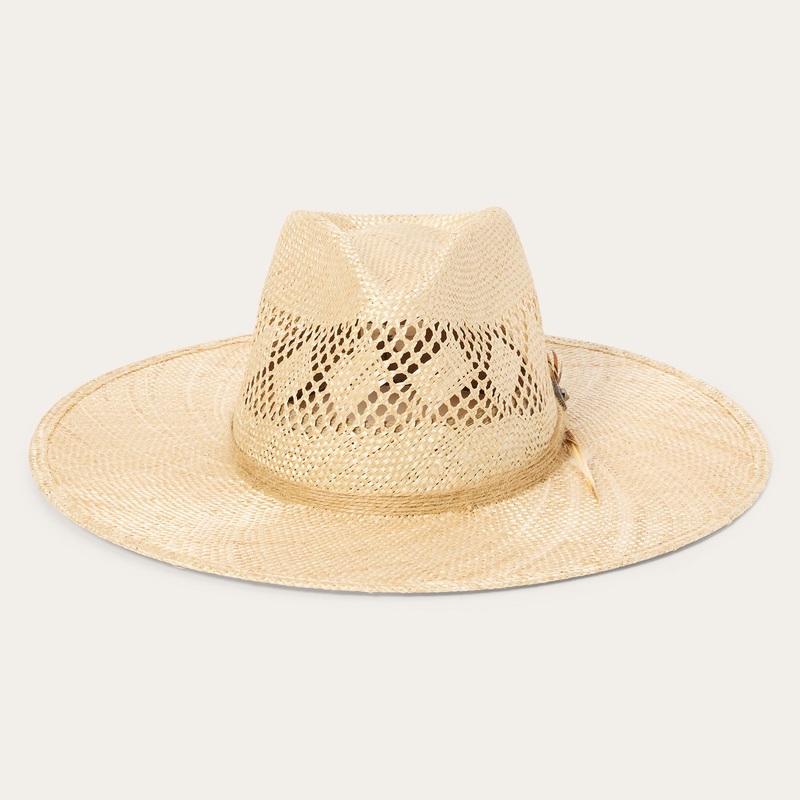 Chorus Straw Flat Brim Hat Natural S
