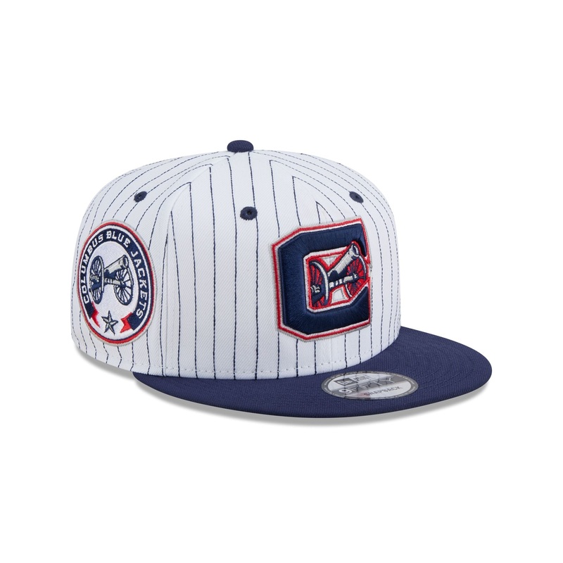 Columbus Blue Jackets Deceptor Pinstripe 9FIFTY Snapback Hat One Size