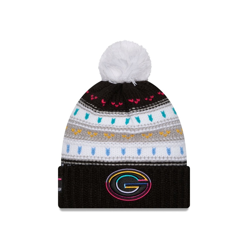 Green Bay Packers 2025 Crucial Catch Women’s Pom Knit Hat One Size