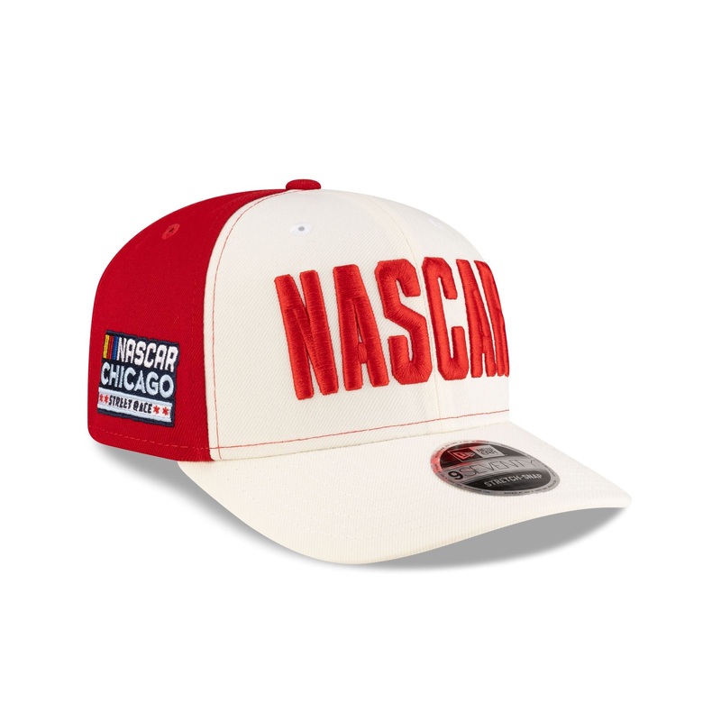NASCAR Chicago Street Race Chrome Red 9SEVENTY Stretch-Snap Hat One Size