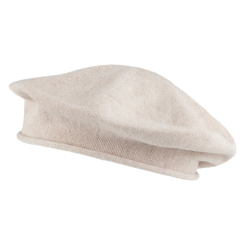 sur la tte 10.5 Inch Cotton Beret – Sand 1-Size