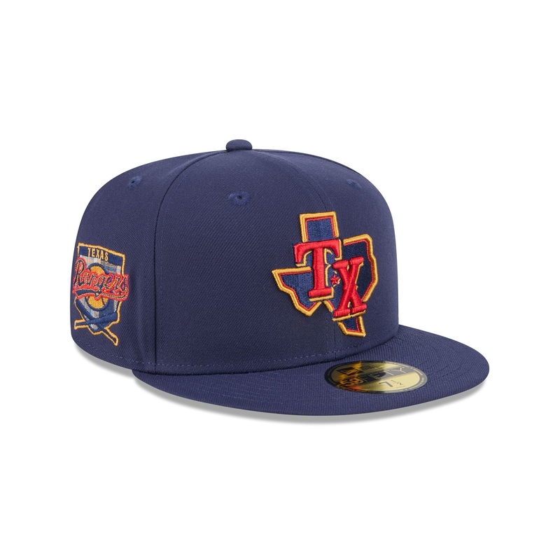 Texas Rangers Blue Tartan 59FIFTY Fitted Hat 7