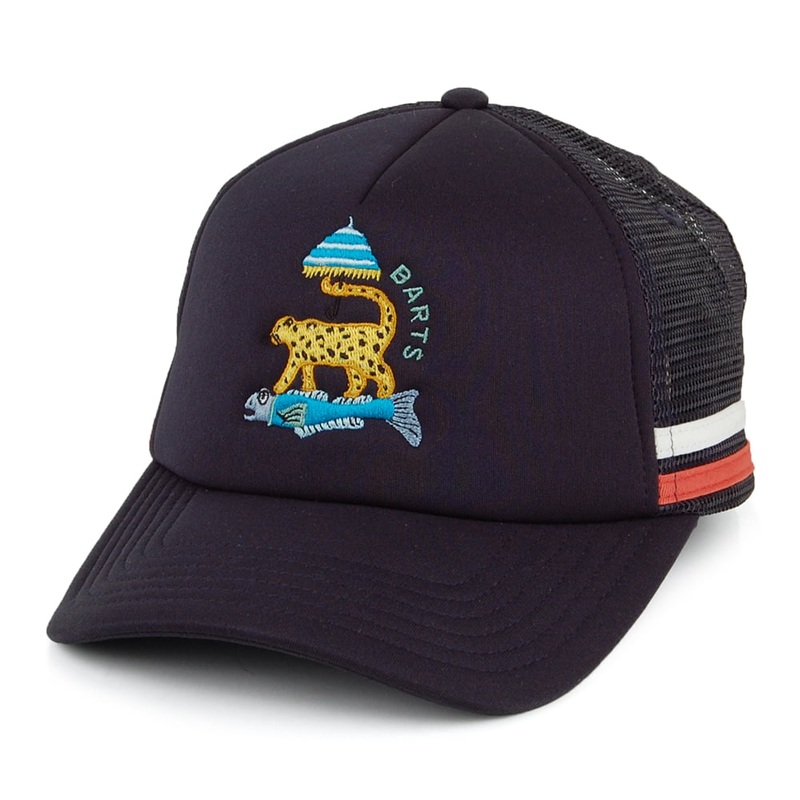 Barts Hats Jaspis Trucker Cap – Navy Blue Adjustable