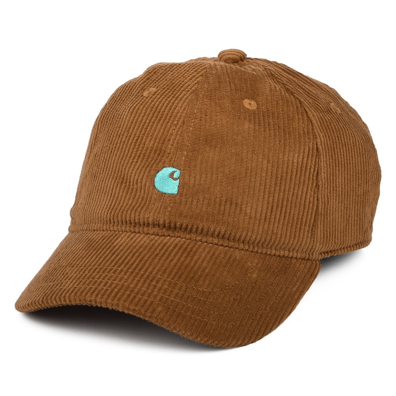 Carhartt WIP Hats Harlem Corduroy Baseball Cap – Cinnamon Adjustable