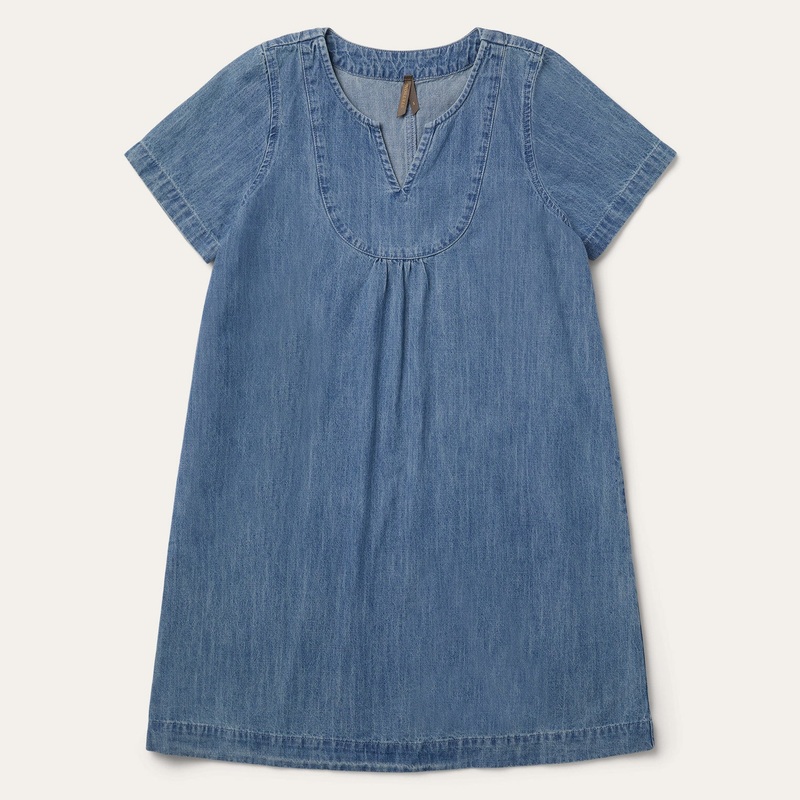 Denim Swing Dress Blue XS