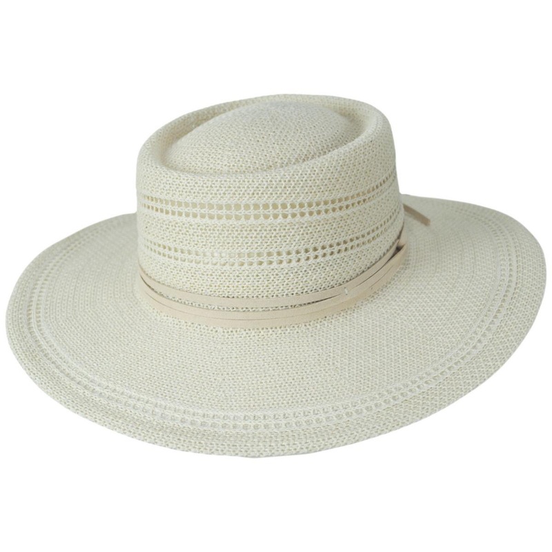 Jackson Knit Boater Hat IVORY ONE SIZE FITS MOST