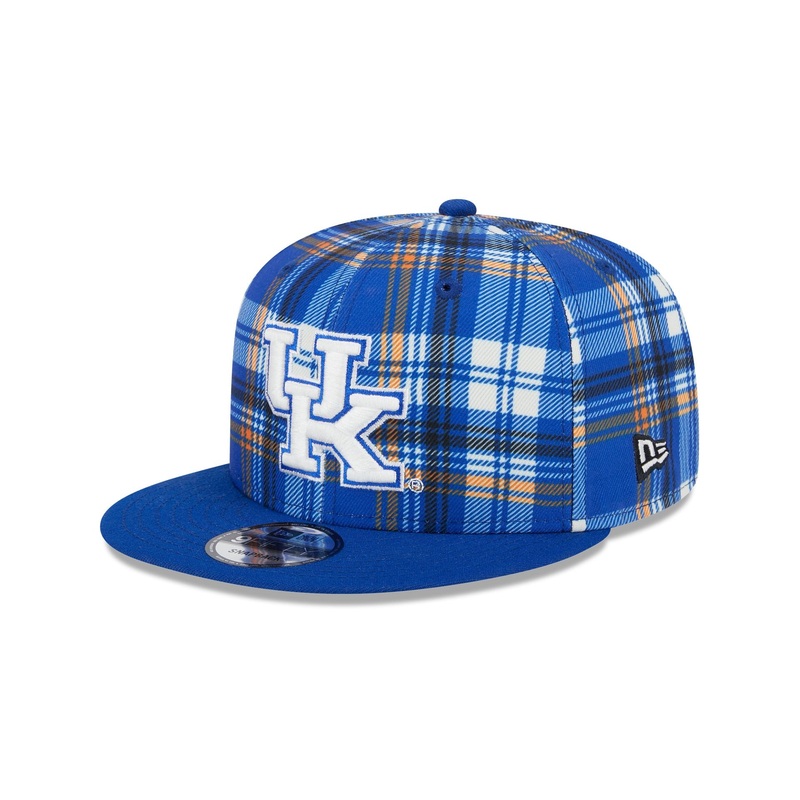 Kentucky Wildcats Plaid 9FIFTY Snapback Hat One Size