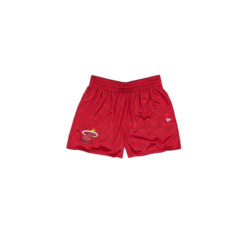 Miami Heat Red All-Over-Print Shorts S