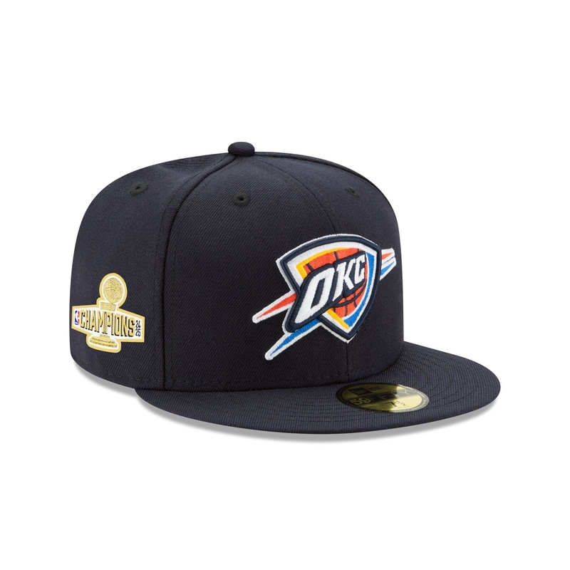 Oklahoma City Thunder 2025 NBA Champions Sidepatch 59FIFTY Fitted Hat 7