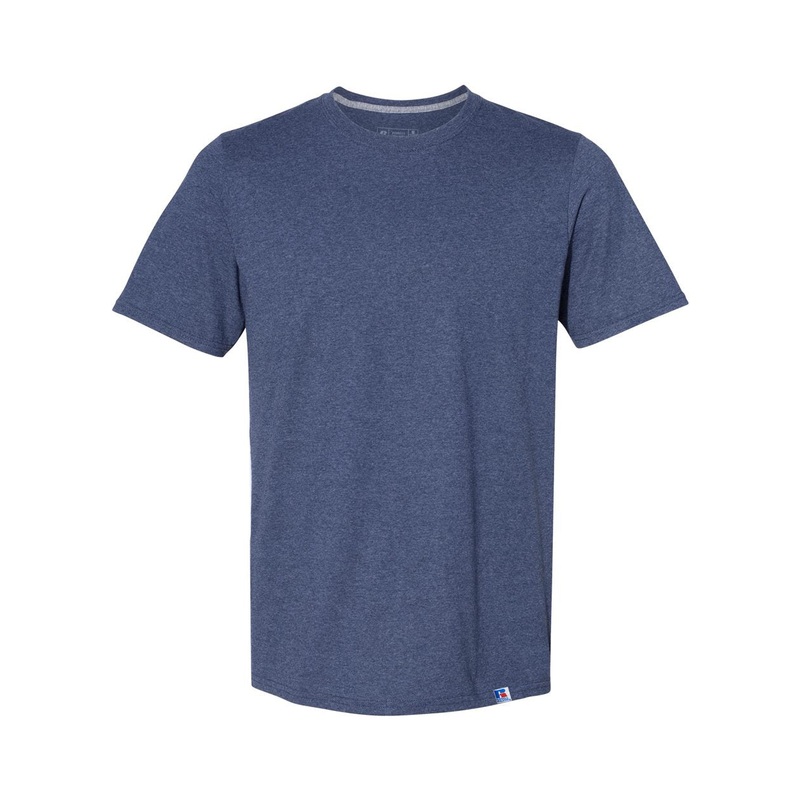 Russell Athletic 64STTM Dri Power CVC Performance T-Shirt – Vintage Heather Navy Vintage Heather Navy S