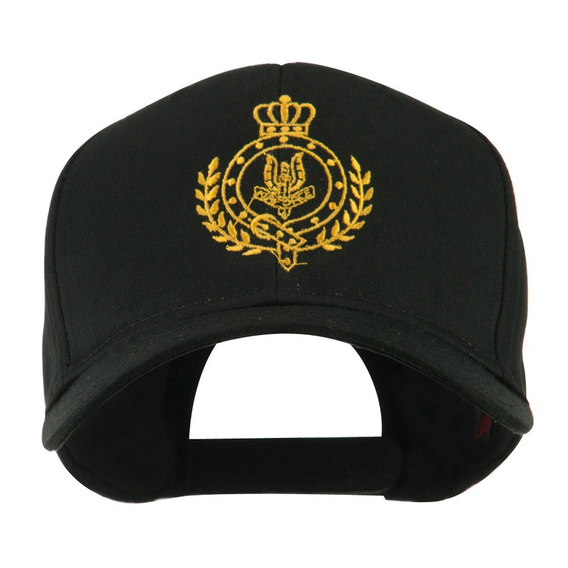 Canadian Air Force Badge Outline Embroidered Cap Black One Size
