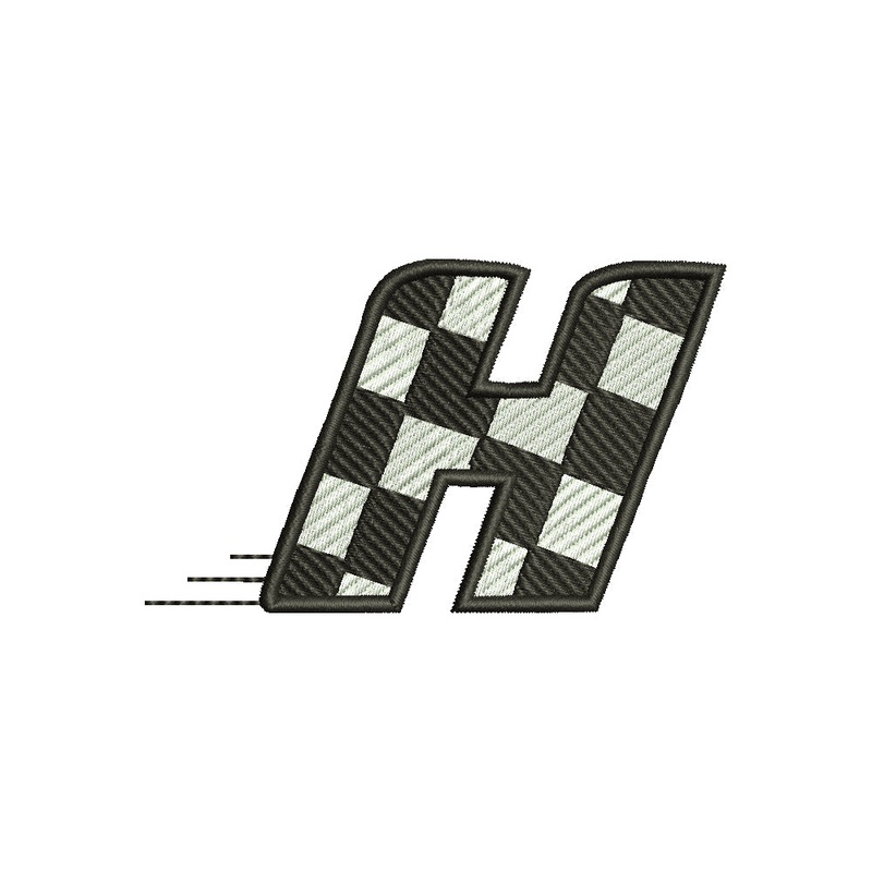 Checkered Flag Alphabet – H Default Title One Size