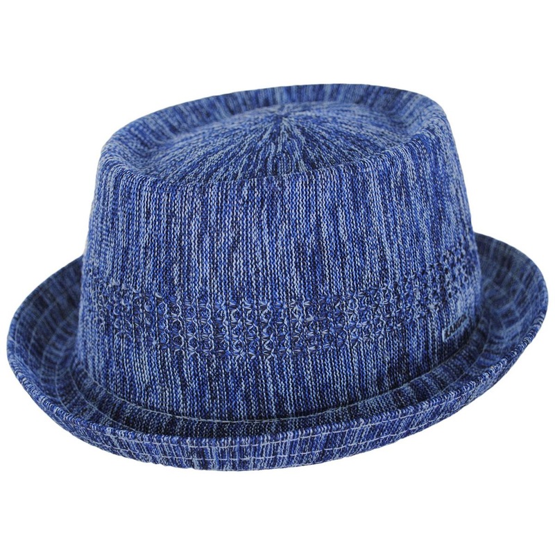 Color Burst Ventair Mowbray Pork Pie Hat DENIM GRADIENT S